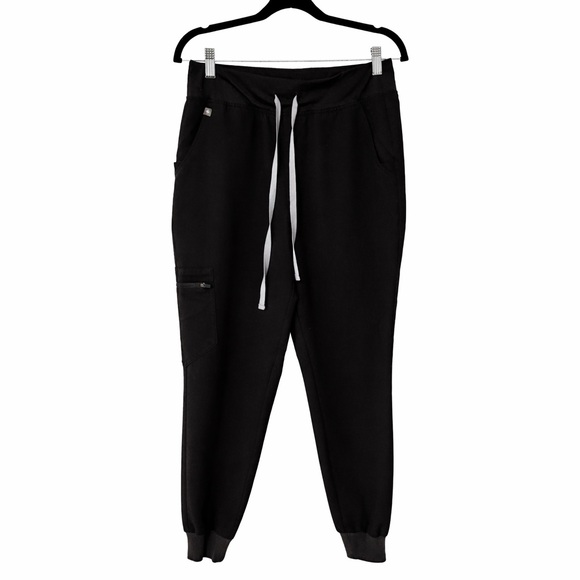 Pants - FIGS Zamora™ High Waisted Jogger Scrub Pants | Black | Size M Condition: Excelle
